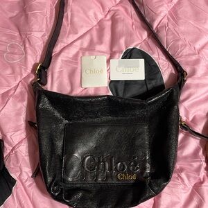 Authentic black Chloe crossbody